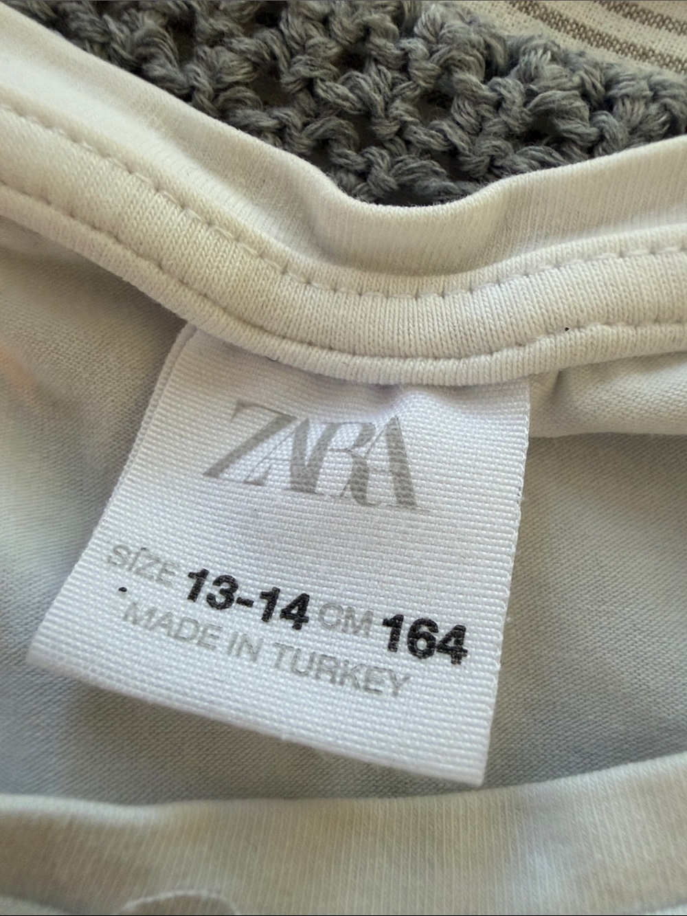 Zara Cream Basic Ribbed Tank Top - Picture 2 of 3